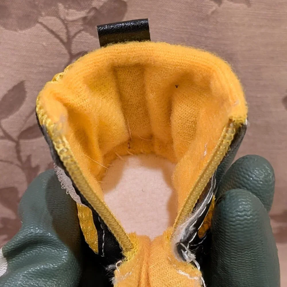 ACL Yellow and Black Dog Shoes, Size 3, EUC!